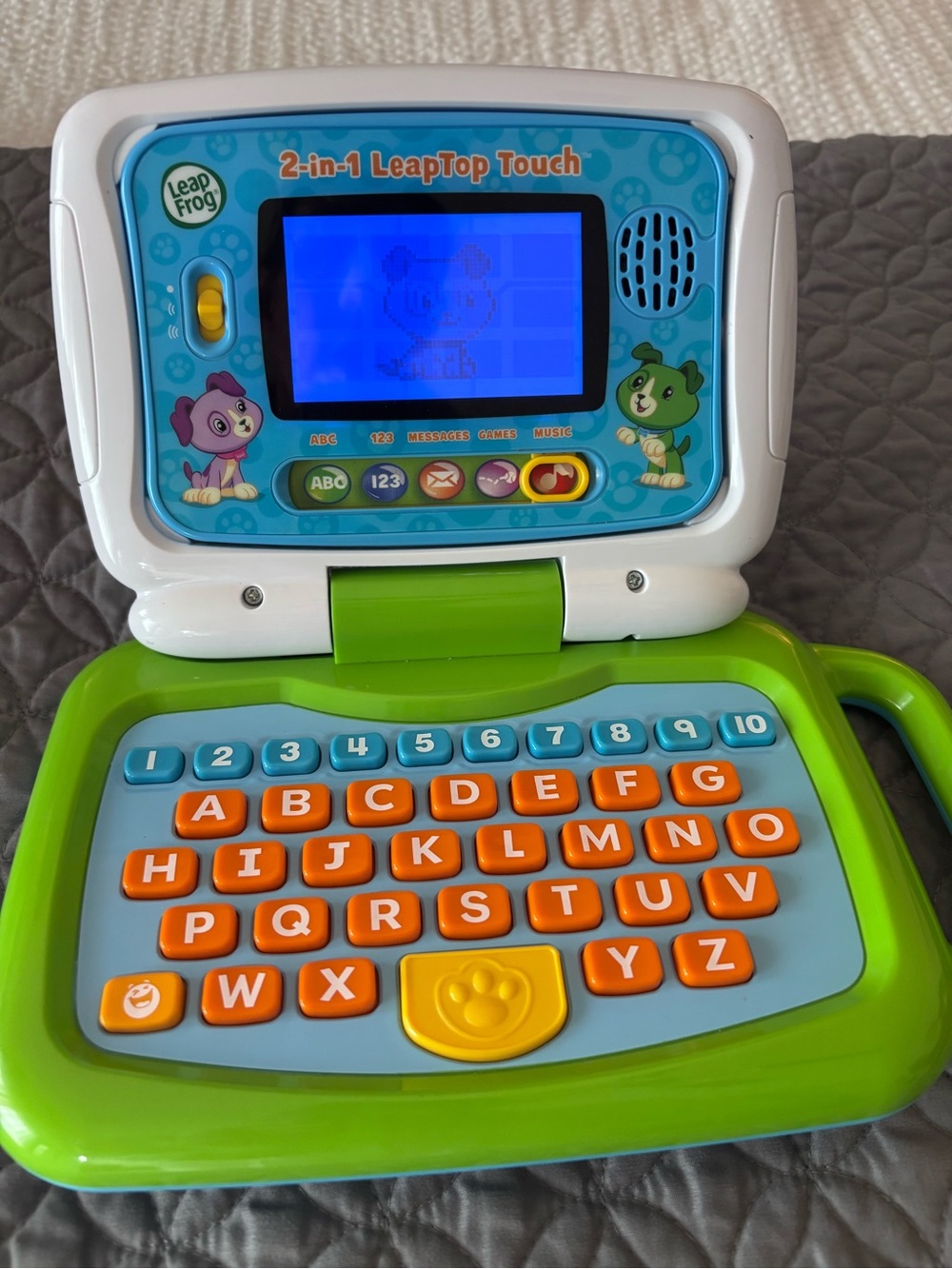 Kids 2 in-1 LeapTop Touch Learning Laptop - Blue & Green